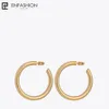 enfashion big hoop earrings solid gold color Eternity Earingsステンレス鋼のサークルイヤリング女性宝石EC171022 J1907189307101