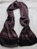 Camada de homens real Mulberry Silk Scarf duplo de seda lenço lenço Moda Vintage