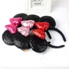 Ear Headband Hair Band Accessories For Women Sequins Bow Girls Headbands Birthday Party Hairbands 20 styles