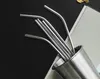 Drinking Straws Eco-Friendly Straight Metal Drinking Straw Stainless Steel Reusable Straws For Beer Fruit Juice Drink SN2417