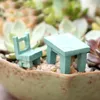 XBJ005 Mini 1 st Landschap Plant Miniaturen Decors Fairy Hars Tuin Ornamenten Leuke Tafels Stoelen Meubel Beeldjes Ambachten