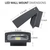 30W LED Wall Pack Light 0-90 ° Justerbar lampkropp 3300lm 5000K Daylight 200 Watt HPS / HID Säkerhetsbelysning med bred belysning