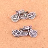 19pcs Charms motorcycle motorcross Antique Silver Plated Pendants Making DIY Handmade Tibetan Silver Jewelry 34*16mm