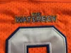 9 Bobby Boucher The Waterboy Football Jersey Adam Sandler 남자 # 9 Bobby Boucher Orange 모든 스티치 영화 저지 남성용