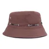 Chapeau seau en coton unisexe, couleur unie, été, voyage en plein air, plage, pêcheur, casquette de soleil, chapeaux de Sport de chasse