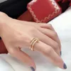 Sier Hot Brands Screw Fashion Nails Rings Gold Rings Women Multi Ring Punk للحصول على أفضل هدية جودة مجوهرات ثلاثية الدائرة