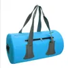 Designer-PVC zeildoek waterdichte droge tassen 10 l reizen waterdichte zak met dubbele riem en zij rits zak zwemmen zakken