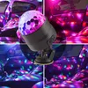 Umlight1688 DC 5V USB-geluidscontrole LED RGB Crystal Magic Roterende Bal Stage Licht 4 W Laser Car Projector Party Disco Lighting Effect Lamp