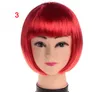 مستلزمات Halloween Wig Masquerade Supplies Wig Masquerade Party Supplies Serving Bobo Headgear Short Hair Decoration Wig Gip Mixs Color