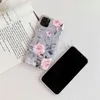 Bloem IMD TPU Soft Case voor iPhone 11 Pro Max XS MAX XR X 8 7 6 Plus Mode Rose Floral Stijlvolle Telefoon Cover