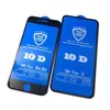 غطاء كامل 10D كبير منحنى قطرة الغراء الزجاج المقسى حامي الشاشة آيفون 12 11 برو ماكس xr xs ماكس 6 7 8 زائد 400pcs / lot