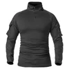 Tactical Long Sleeve T Shirt Men SWAT Soldier Combat Uniform Shirts Fitness Breathable Paintball Army T-Shirt