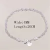 4MM 925 Silver Plated Twist Rope Chain Bracelets for Women Men Wedding Party Bracelet Braclets European