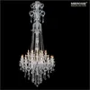 Moderne kroonluchters Binnenverlichting Fixture 12 Lights Clear Crystal Hanglampen voor Trap Restaurant Woonkamer Hotel