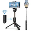 Selfie Stick Selfie Stick Tripod Bluetooth Wireless Mini Selfie Stick Rod med avtagbar Bluetooth-fjärrkontroll 3 i 1 utdragbar