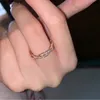 Розовые золотые сверкающие витой линии кольцо женщины мужские пары ювелирные изделия для Pandora Real Silver CZ с алмазными кольцами с оригинальной коробкой
