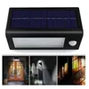 Solar operated wall lamp radar sensor 48 LED outdoor waterproof solar light energy saving garden pathway yard ground lawn