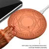 Универсальный магический круг беспроводное зарядное устройство Qi Wireless Fast Quick Charging Pad для iPhone X XS 8 Samsung Xiaomi Huawei Honor