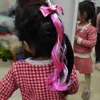 Unicórnio Laço de Cabelo Clipe Tiaras Glitter Orelhas Crianças Meninas Rabo de Cavalo Princesa Trança Peruca Faixas de Cabelo Acessórios de Cabelo para meninas 0107