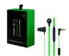 Razer Hammerhead Pro V2 Mobiele telefoon Oortelefoons in Ear Oortelefoon met Microfoon Inear Gaming Headsets Noise Isolation Stereo Bass 3.5mm Withpackage