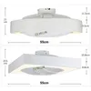 Ceiling Fan LED Light 550mm Three-color Dimming Fan Lamp Bedroom Living Room Ceiling Lamp Pendant Lights with Remote