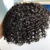 オスのヘアウィッグヘアピースボディカールフルレースToupee 4mm 6mm 8mm 10mm 12mmヨーロッパバージンレミー人間の髪のブラックME8460167