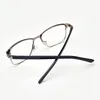 Gafas de mujer de metal al por mayor Marco transparente de moda transparente Sin grado Marco de gafas DecoraLadies # TWM6087C3