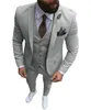 Mężczyźni Tuxedos Casual 3 sztuki Slim Fit Ruiti Business Peaked Lapel Wedding Groom Tuxedos Pants Pants Vest5813467