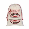 DHL 34 Options Christmas Gift Bags 50*70cm Organic Heavy Canvas Santa Sack Drawstring Bag Reindeers Santa Claus Min