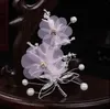 Copricapo da sposa accessori per abiti da sposa fermagli per capelli dorati con moschettone in filo di seta accessori per fermagli per coppia di fiori