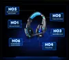 KOTION EACH G9000 Gaming Headset Deep Bass Stereo Computer Game Headphones with microphone LED Light PC professional Gamer
