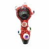 4 Inch Colorful Glass Smoking Pipe Spoon Eyes Luminous Hand Pipe Oil Burner Pipe Smoking Accessories