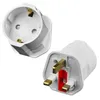 EU 2 Pin auf UK 3 Pin Stecker AC Netzteil Reisekonverter Europäischer 250V 16A Reiseadapter