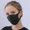 Ademhalingsklep Masker Zwarte Spons Herbruikbare Wasbare Anti Stofvervuiling Mond Cover Maskers Outdoor Gezichtsmaskers OOA7947