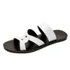 Yeni moda adam terlikleri gerçek deri sandaletler men039s yaz deri plaj ayakkabıları ayak parmağı düz ayakkabıları ama meskie es8581400
