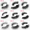 3D lösögonfransar Faux Mink Hår Ögonfransförlängning fransar Silk Protein Lash 81 stil Handgjorda för kvinnor