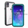 iPhone 11 Pro Max XS XR S10 Artı Not 10 için su geçirmez Sualtı Darbeye Snowproof Açık Zırh Şeffaf Case Arka redpepper