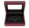 Wooden Box Championship Ring Display Case Wooden Boxs For Ring 2 3 4 5 6 Holes To Choose Rings and Collection Free Shipping