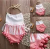 Осенняя детская одежда новорожденная одежда для малышей для девочек одежда для кисточки для кисточки для детских кисточек для детской розовой комбинезон для одежды 8087040