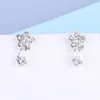 Koreaanse versie Temperament Girls Ear Stud oorbellen Diamant Pearl Bow Mooie oorbellen eenvoudige oorbellen T2C5014