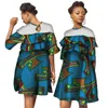 فساتين أفريقيا للنساء فساتين الشمع الأفريقية طباعة dashiki زائد الحجم أفريقيا نمط الملابس للنساء مكتب اللباس WY3890