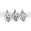 10st Open Silver Julgran Cage Pendant Fragrance Essential Oil Diffuser Cage Lockets Halsband Arom Smycken Charms