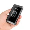 Оригинальный Uniwa X28 Сотовые телефоны Роскошный бизнес Flip Phone GSM Big Pushbutton Old Mon Mobile Dual Sim Bluetooth FM Радио разблокирован 4526324