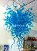 100% Mouth Blown Bule Pendant Lamps CE UL Chihuly Munaro Style Glass Chandelier Light Home Decor Glass Modern Crystal LED Bulbs