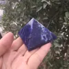 Piramide di cristallo di sodalite blu naturale piramide di pietre preziose piramide di cristalli di quarzo lucidati guarigione piramidale come regalo4646983