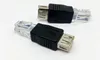 PC 크리스탈 헤드 RJ45 남성 USB 2.0 AF 여성 어댑터 커넥터 노트북 LAN 네트워크 케이블 이더넷 변환기 Transverter 플러그 무료 배송