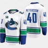 Temporada 50 Parche S-6XL 40 Elias Pettersson Vancouver Canucks 18 Jake Virtanen 6 Brock Boeser Camisetas de hockey personalizadas Hombres cosidos Mujeres Jóvenes