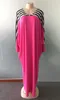 African Maxi Dresses Women Spring Summer Autumn Ladies Long Dress Hijab Striped Plus Size Loose African Clothing Fairy Dreams