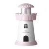 2020 Ny fyr luftfuktare Mini Night Light Mute Desktop Air USB Luftfuktare 5 färger DHL Gratis