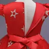 Dziewczyna Halloween Suknie Wzburzyć Gasze Gwiazdy Pearl Bow Sash Cosplay Sukienka Z Czarownicą Kapelusz Designant Ubrania Dziewczyny Dziewczynka Suknie Rra1938